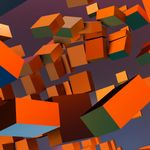 Abstract geometry representing a calm pause