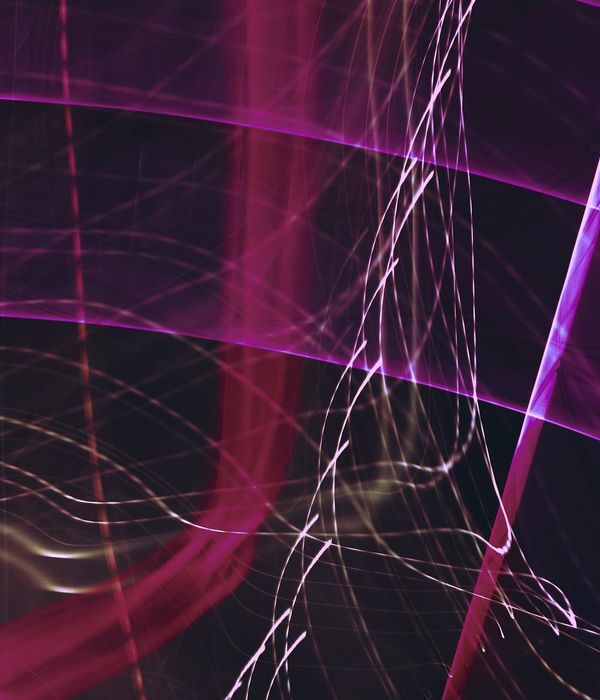 Abstract glowing lines representing visual focus and clarity